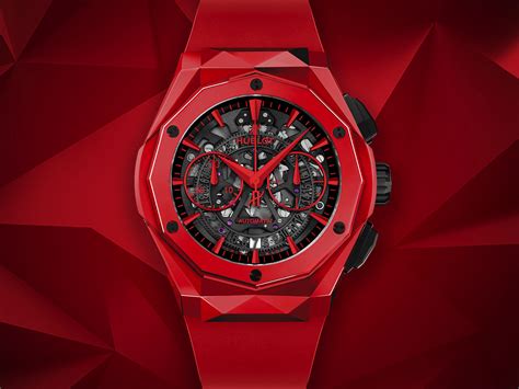 hublot red ceramic watch|hublot watches men gold.